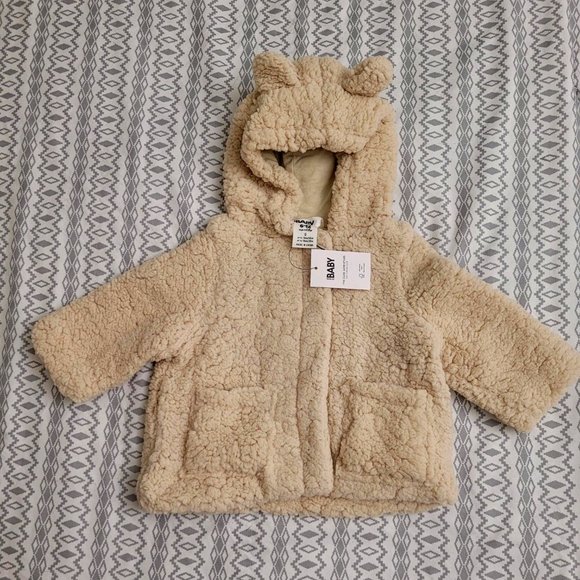 20. Cotton On Baby teddy bear jacket.  6 - 12 mo.  NWT - Picture 1 of 5